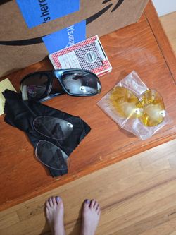 Riding Sunglasses with Interchangeable Lens Set