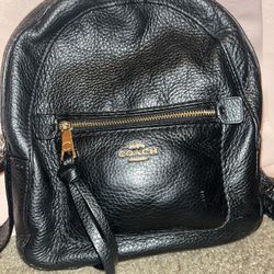 Black Coach Bookbag/Crossbody Bag