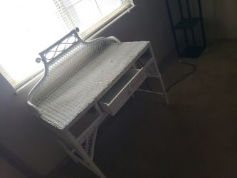 Wicker Desk 