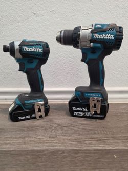 Makita 18V LXT Brushless 2-Tool Combo Kit (Hammer Drill & Impact Driver) + 2.0Ah & 4.0Ah