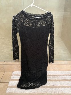 Black lace dress
