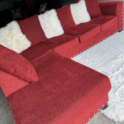 Nice Red Sectional Sofa 