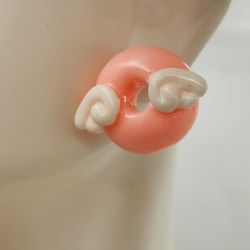 Pink Donut Earrings 