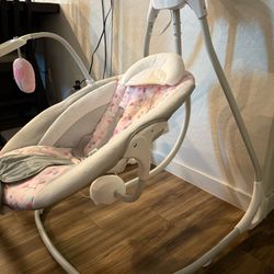 Ingenuity SimpleComfort Lightweight Compact Baby Swing