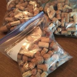 3 One Gallon Bags Of Wine Corks 