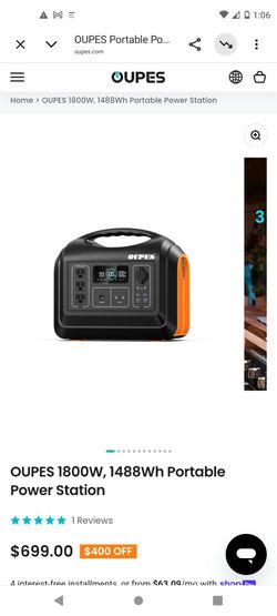Portable charger inverter