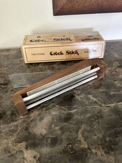 Vintage Crock Stick Knife Sharpener System -  Finland