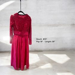 New Long Formal Sequin Dress- Size 8