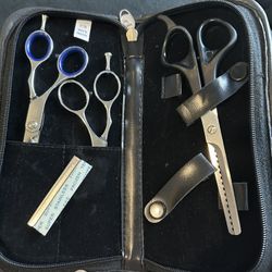 Professional Hair Styling Shears / Scissors With Case 