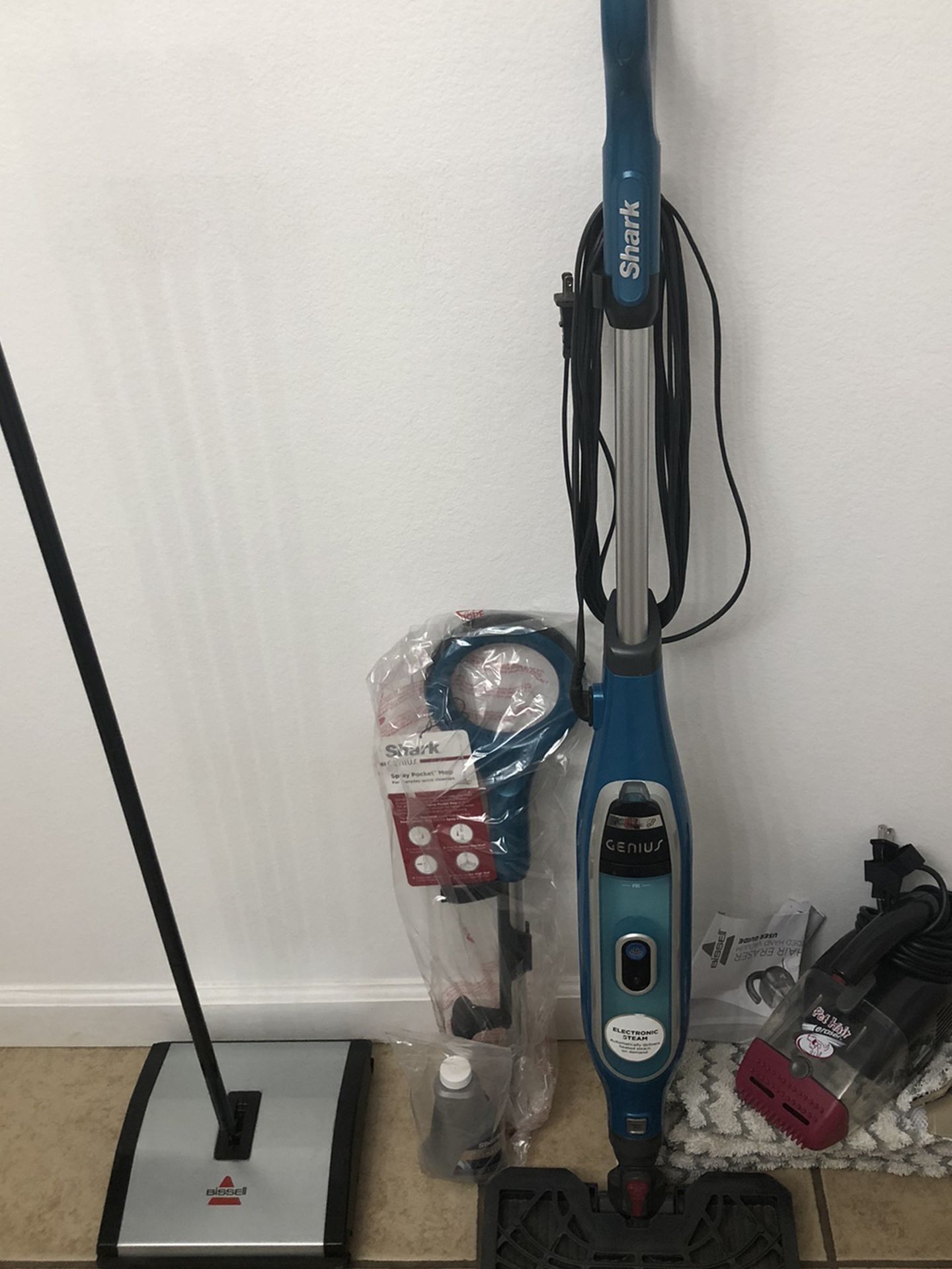 Excellent Condition Cleaning Bundle With Vacuum Steam Mop And Sweeper