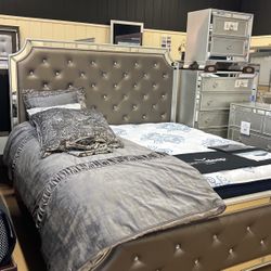 King Bed Frame (No Mattress Included)  