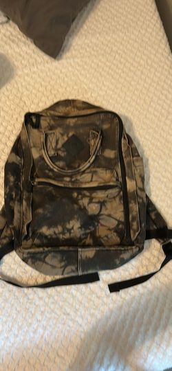 Vans camo canvas backpack
