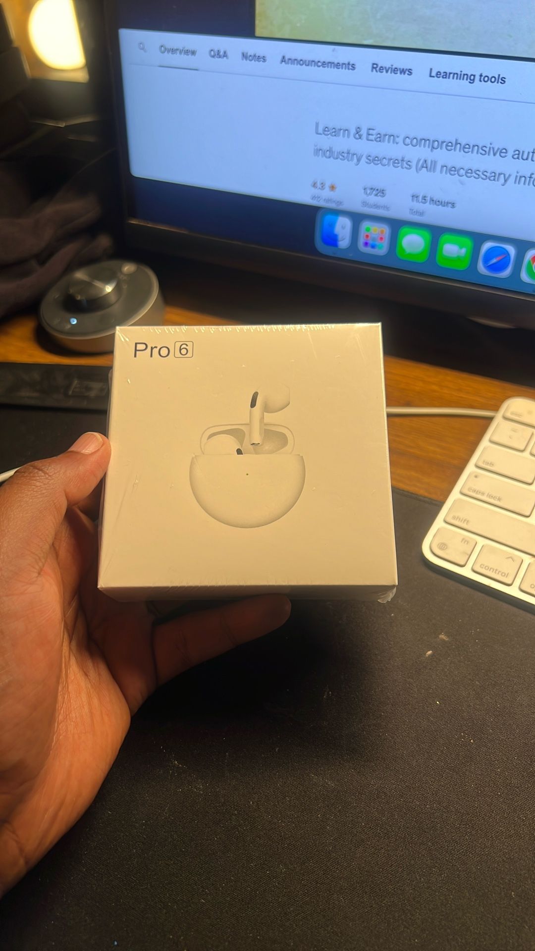 Pro 6 Bluetooth Earphones Wireless Bluetooth Headset Noise Cancelling Earbuds