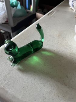 Vintage glass cat