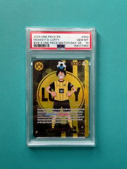 PSA 10 Monkey D. Luffy BVB x One Piece #003