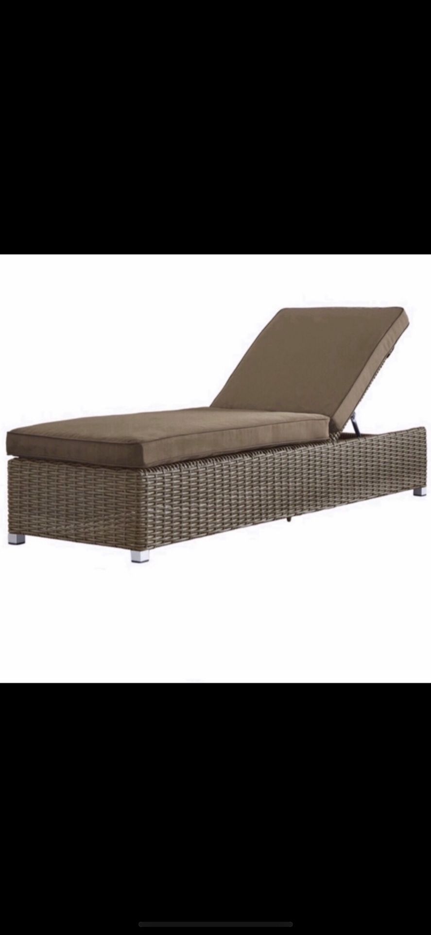 Patio Furniture Chaise Lounge With Cushion  2 Of  Them Outdoor Furniture by