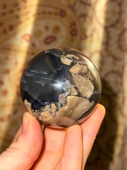 UV Reactive Polished Volcano Agate Sphere