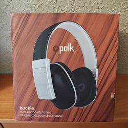 POLK AUDIO Buckle - Stylish On-Ear Headphones - Black