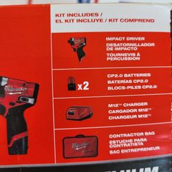 Milwaukee 3453-22 M12 FUEL 1/4" Hex Impact Driver Kit