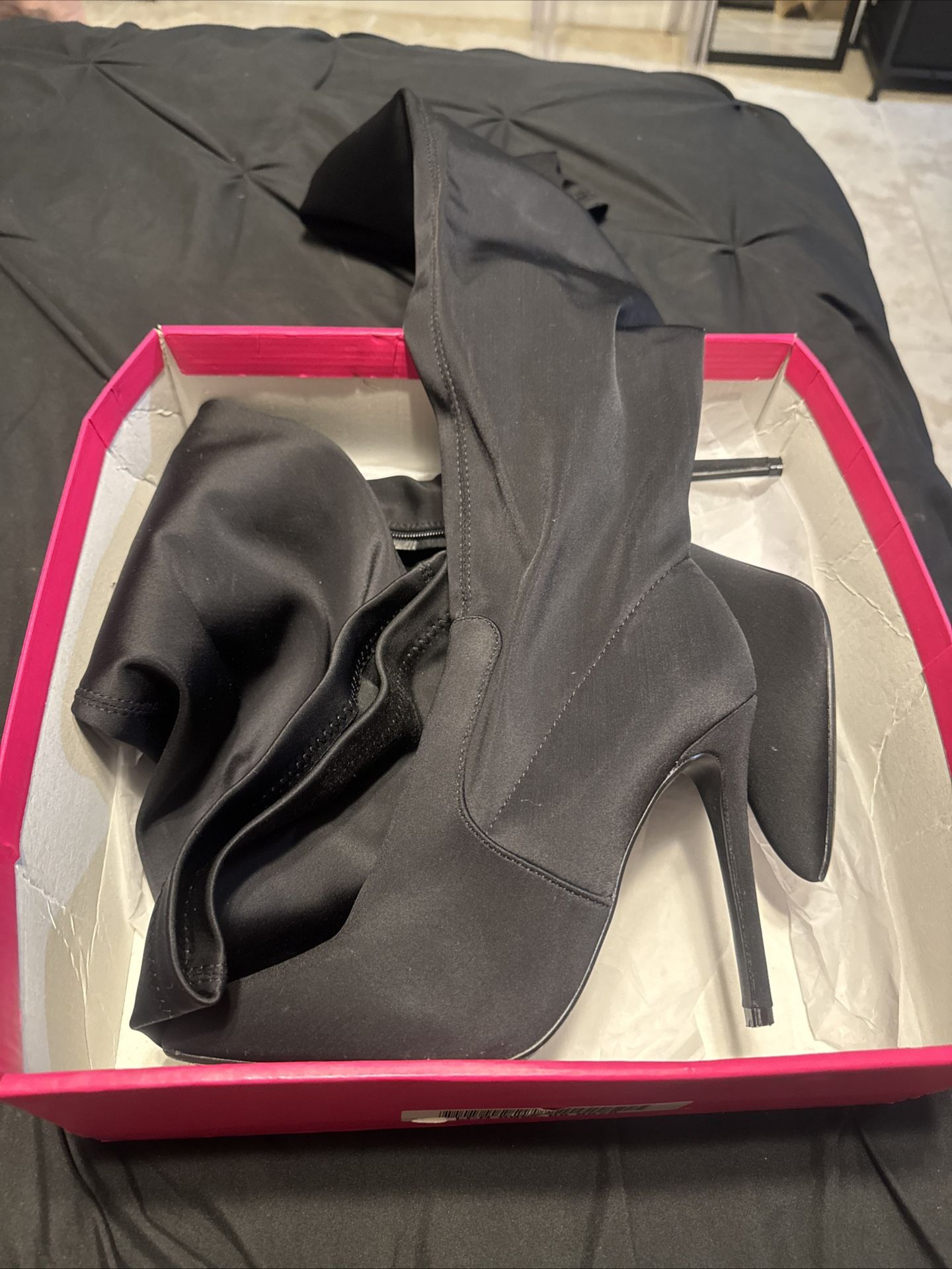 Black Knee High Boots