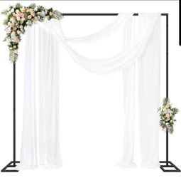 8x8 Backdrop Stand Heavy Duty Adjustable Party Photo Booth Arch Frame