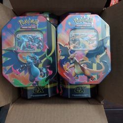 Pokemon Mega Charizard Tins - Sealed