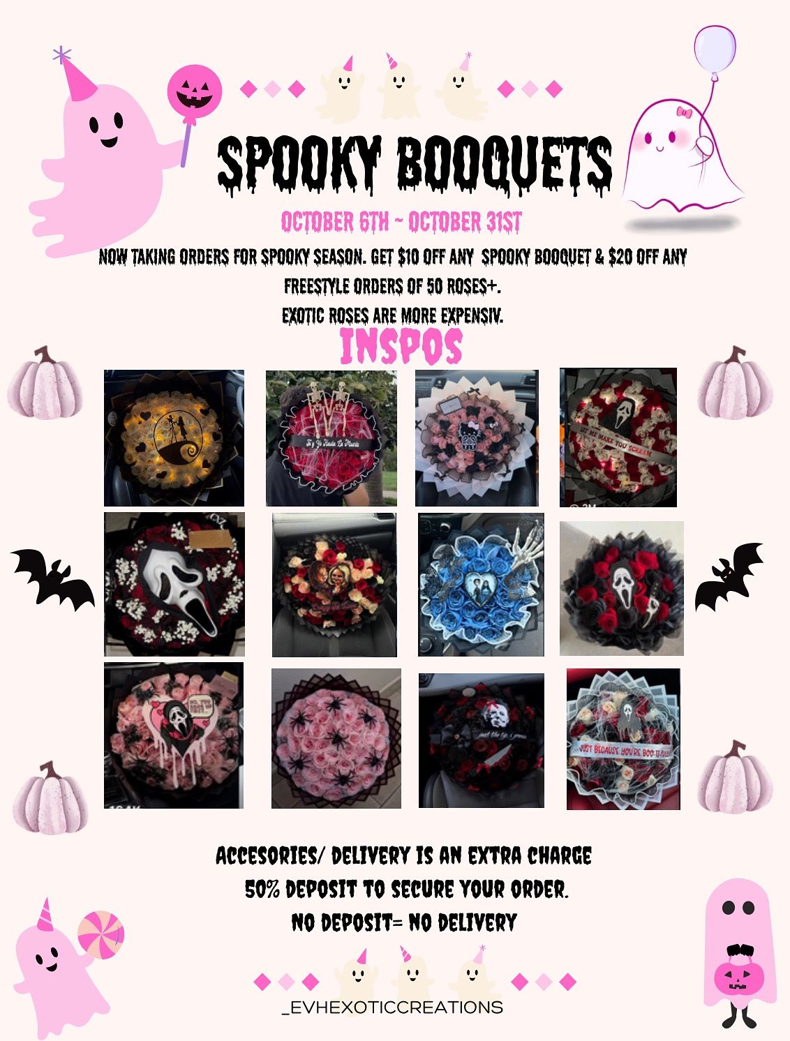 Ramo Buchon Spooky Booquet