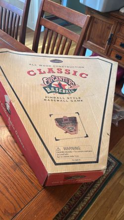 Baseball themed coffee table wooden pinball game