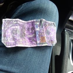 Real $100 Bill Written On For $75 Bucks Cash Money