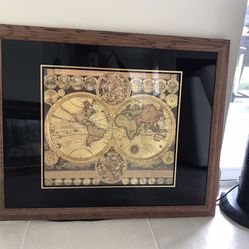 Nice World Map Picture Frame 
