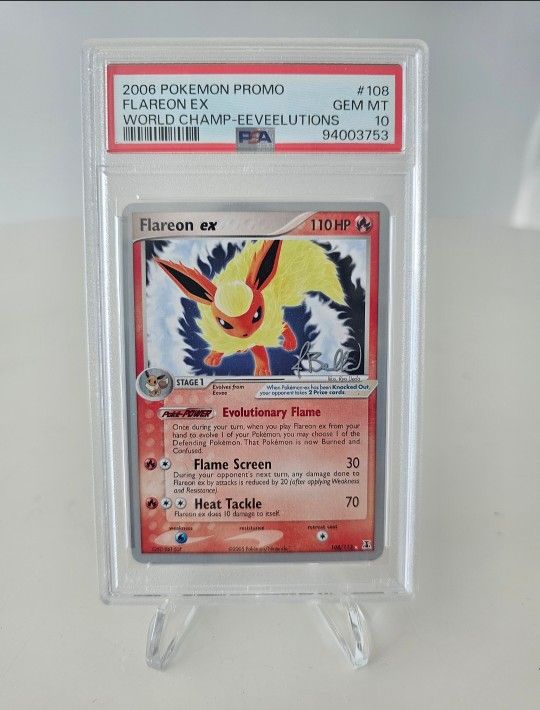 PSA 10 Flareon EX World Championship