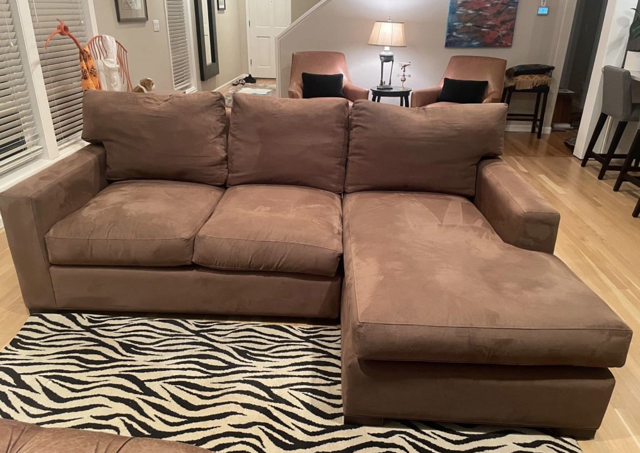 Crate & Barrel Axis Sectional + Matching Swival Chair *Free local Delivery*
