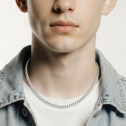 925 Italy Silver (#264) Cuban Curb Link Chain 