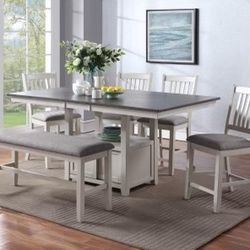 6pc Counter Height Dining Set