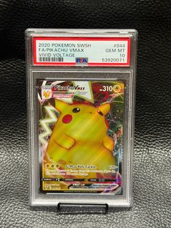 PIKACHU VMAX FA 044/185 2020 VIVID VOLTAGE PSA10
