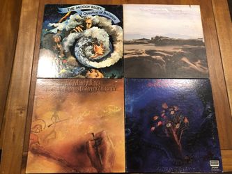 Vintage The Moody Blues vinyl record album bundle