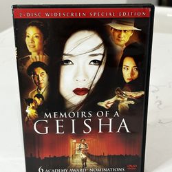 Memoirs of a Geisha DVD - Zhang Ziyi Ken Watanabe Michelle Yeoh Gong Li