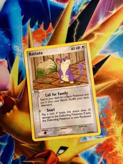 Pokemon EX Team Rocket Returns Rattata card