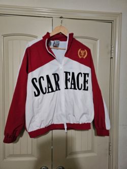 Scarface Zip-Up Track Jacket Red White