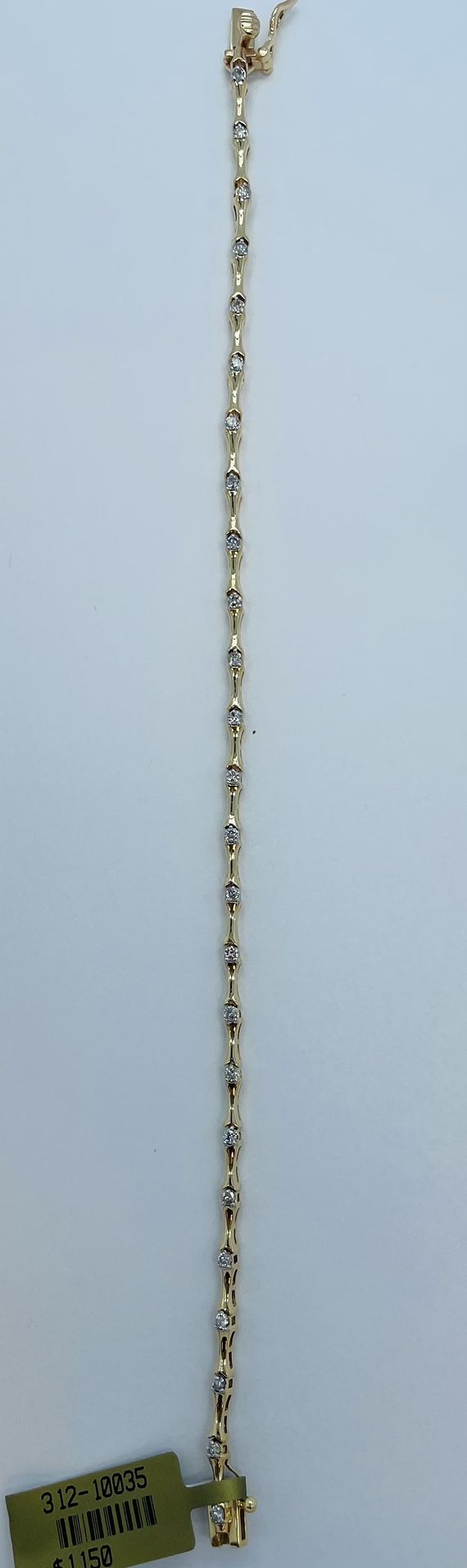 14K Gold New. Dia Bracelet