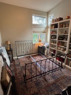 Iron bed frame