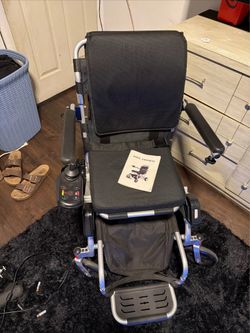Air Hawk Folding Electric Wheelchair 2 Batteries Charger