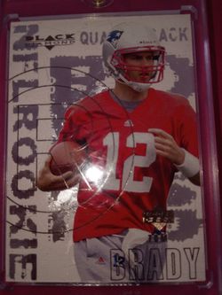 Tom Brady rookie card, upper deck #126 Black Diamond