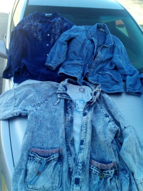 JEAN JACKET Denim - Women's Shirt - VINTAGE Style Levis 80's 90's Retro 1990's Mens Men Woman's Large Extra Large L XL XXL XXXL Clothes Lot Jean Blue 