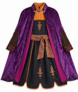 Disney Frozen 2 Anna Costume Dress with Cape