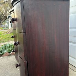 Antique Mahogany Now Front Dresser 