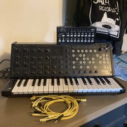 Korg MS 20 and Korg SQ-1 sequencer 