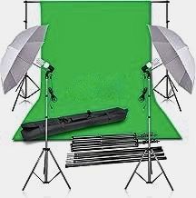 8.5X10 FT Photography Backdrop Continuous Umbrella Studio Lighting Kit