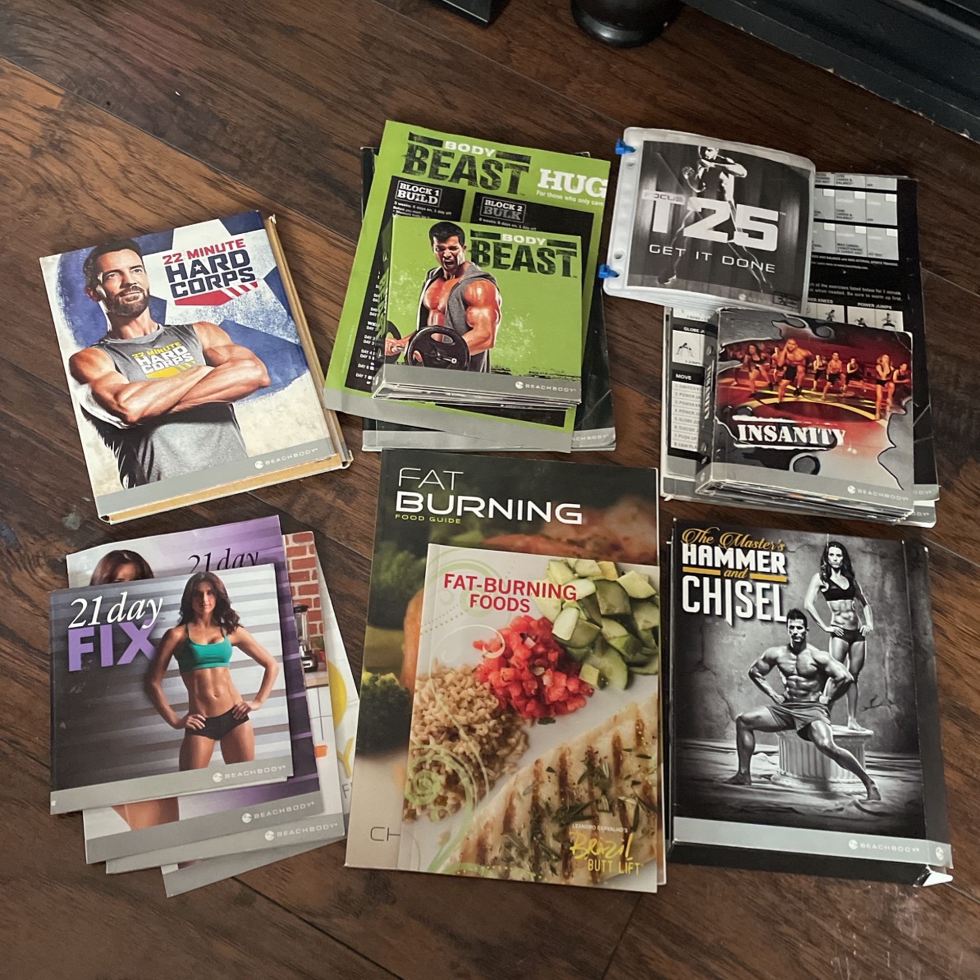 Beachbody Workout DVD Collection With Guides