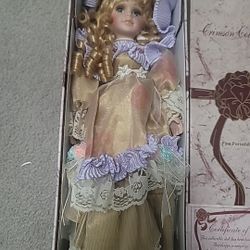 crimson collection porcelain doll